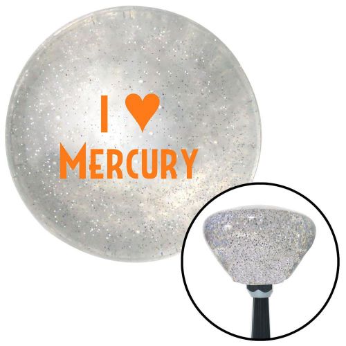 American shifter knob orange i &lt;3 mercury clear retro metal flake m16x1.5