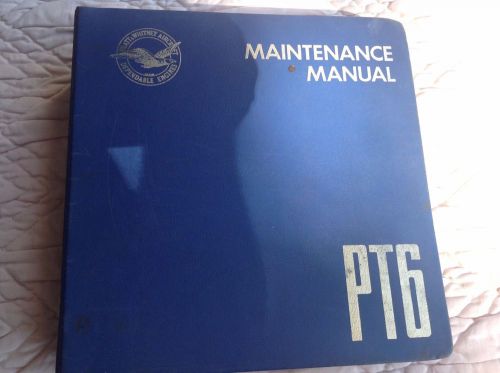 P&amp;w pt6-6a, 20 combined maintenance manual used