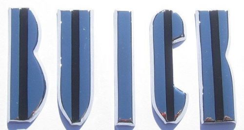 1955 buick chrome hood letters. die cast chrome as original. hl55