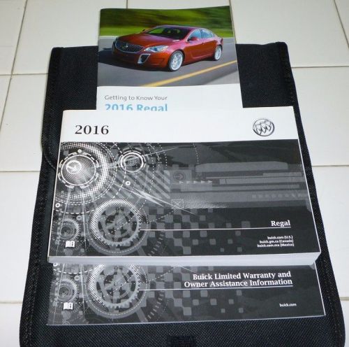 2016 buick regal owners manual set guide 16 w/case new