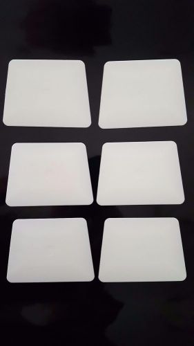 6 pc 4&#034; white collar. teflon cards windows tint tinting film tools.  usa.