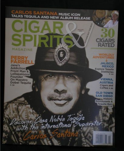 Cigar  &amp;  spirits  magazine--carlos santana  issue, may-june 2014