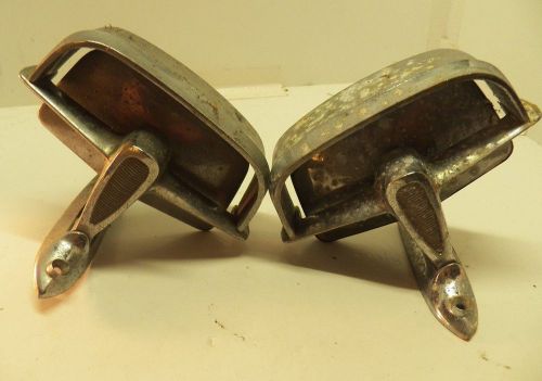 1958 59 60 edsel hooded side view fender mounted mirrors pair fair condition