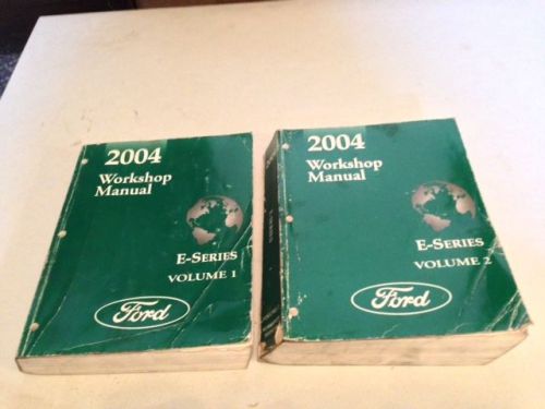 2004 e-series ford van volumes 1 and 2 workshop manuals #fcs-12251-04-1 and fcs-