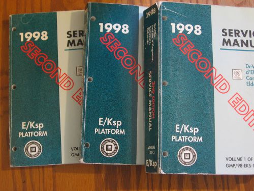 1998 cadillac deville eldorado factory shop service manual set of 3