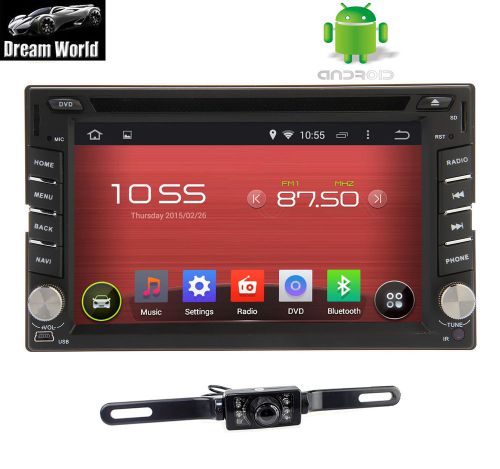In-dash 2 din car dvd player android 4.4 os gps navigation wifi 3g bt + camera