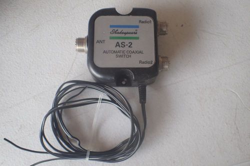 Shakespeare as-2 automatic coaxial switch 1 antenna 2 radio