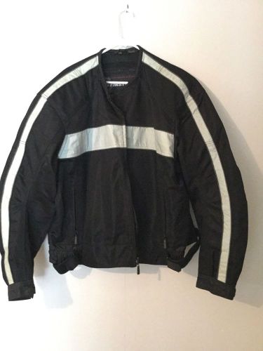 First gear motorcycle riding jacket black 3xl