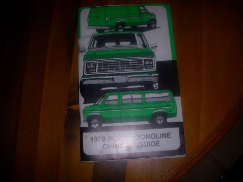 Nos 1979 ford   econline  owner  guide  manual