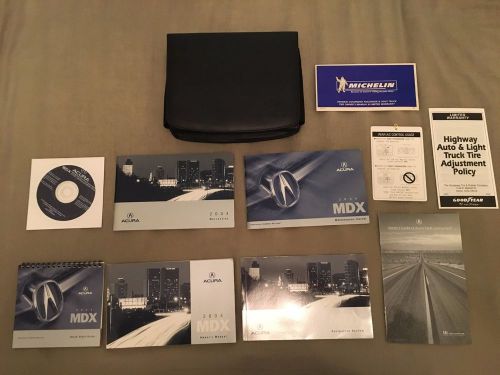 2004 acura mdx owners manuals + navigation + cd all in original black case