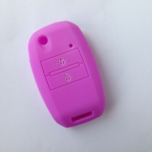 Purple key cover protector fob remote keyless for 2013 2014 kia sorento carens
