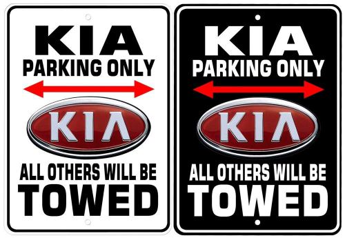 Kia parking only novelty aluminum sign