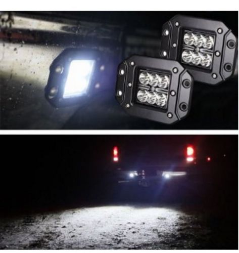 Flash mounting led work light spot beam cube pods lamp offroad 18w 12v to 24v