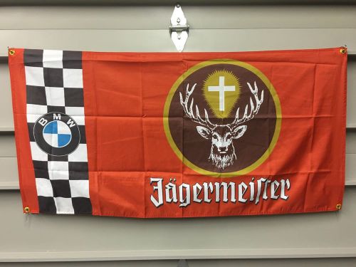 Jägermeister bmw flag banner ~ 3.0cs 320i dtm group 5 323i e21 m3 e30 alpina ruf