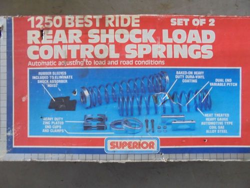 Superior 1250 load control springs for rear shock absorbers