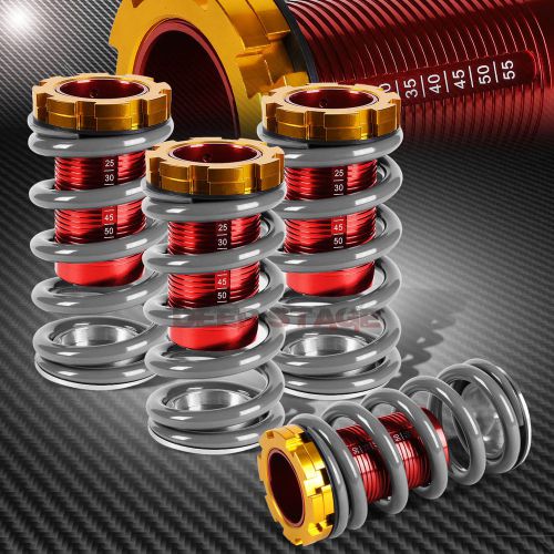 Red scale coilover 1-4&#034;spring for crx/del sol/civic eg/ej/ek/integra dc silver