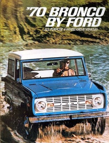 Ford bronco brochure covers  custom t tee shirt shirts  from old ads 4 wheel