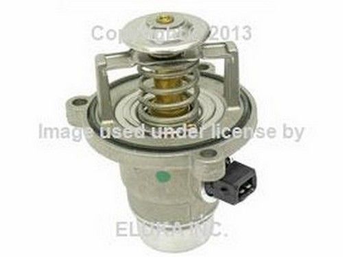 Bmw oem radiator coolant thermostat with housing and o-ring (105 deg. c) e60