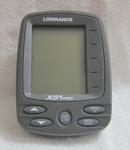 Lowrance fishfinder x51pro control head only with owner&#039;s manual