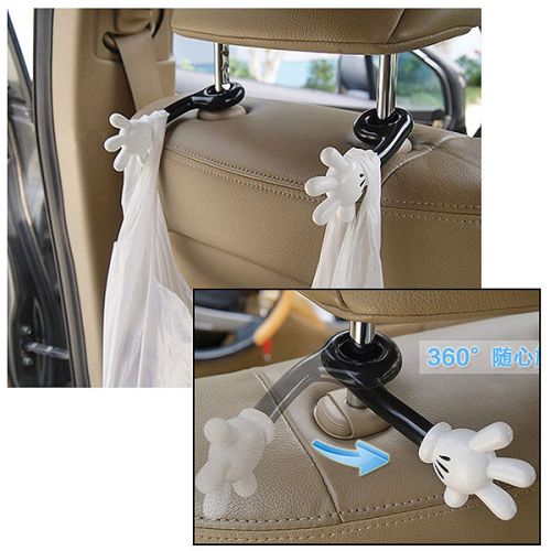 Car seat headrest arm hanger hook for bag umbrella shirt / disney mickey mouse