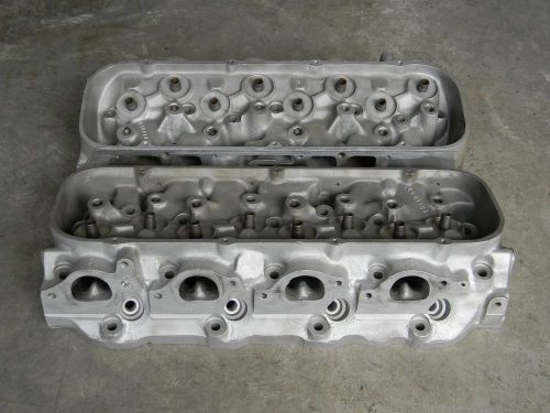 Rare &#034;solid&#034; bb chevy aluminum cylinder heads cast#14011077, part# 14011004