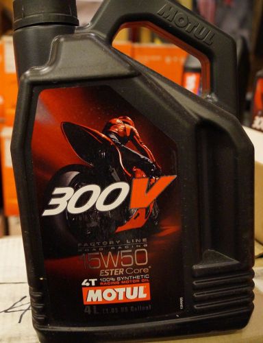 Motul motorcycle  300v synthetic motor oil 4 liter - 15w50