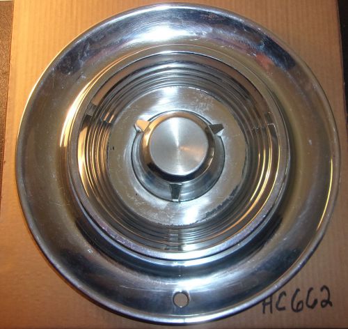 1957 chrysler imperial hub cap 14&#034; stainless  - hc662