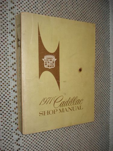 1971 cadillac shop manual original service book rare nr
