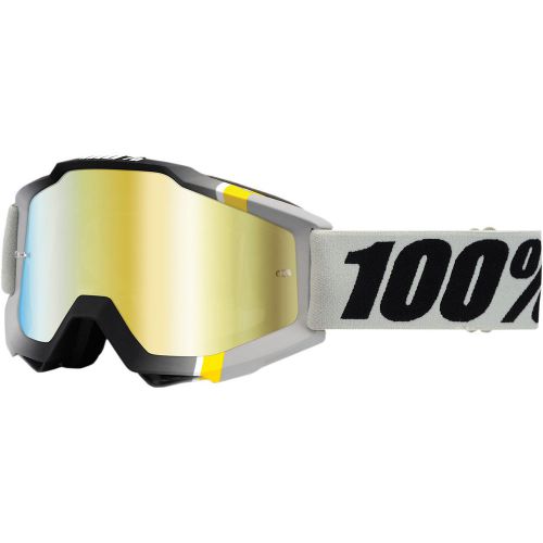 100% accuri crystal mx/offroad goggles primer crystal/mirror lens
