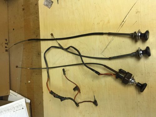 66-77 early ford bronco heat control-temperature-defrost control cables