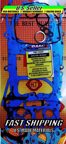 Pmc racetech competition gasket set gy6 150 60mm 165cc scooter *usa materials*