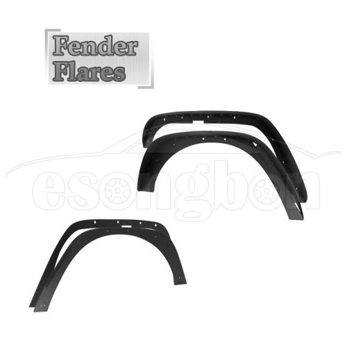 Pocket style matte black fender flares wheel cover for 2007-2016 jeep wrangler