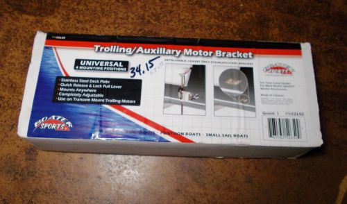 Boater sports trolling / auxillary motor bracket universal 4 mt. positions