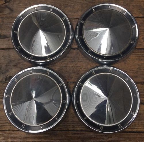 Details about   '60 FORD GALAXIE DD0071 WORD FORD,10-1/2" DIA USED CHROME DOG DISH HUBCAP