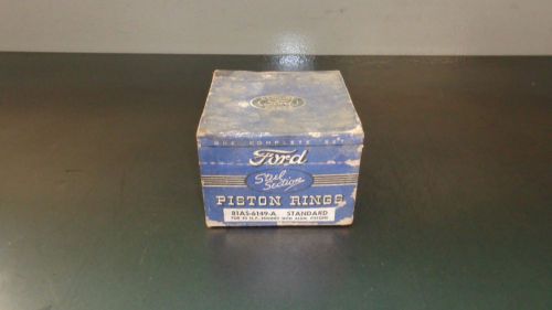 New nos oem ford piston ring set 81as-6149-a standard flathead v8 85 h.p. sealed
