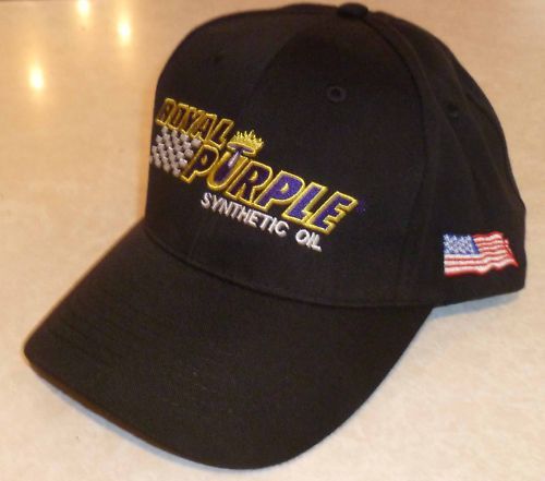 1 x royal purple racing oil cap hat new with free race stickers decals adult