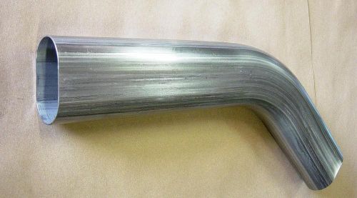 3&#034; oval exhaust tubing 45 degree mandrel bend, 304 stainless