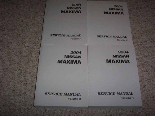 2004 nissan maxima factory shop service repair manual se sl 3.5l v6