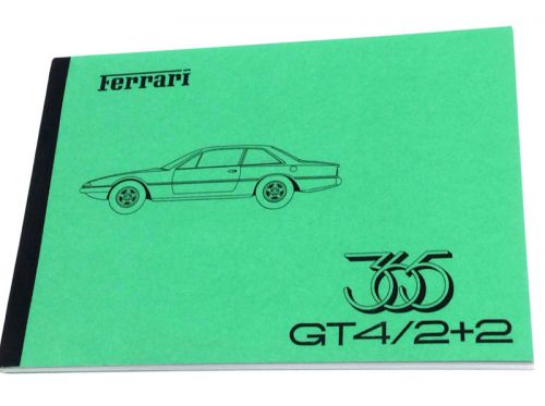 Ferrari 365 gt4 2+2 mechanical  parts &amp; illustrations manual