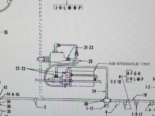 10 m35 2-1/2 ton brake booster cylinder line connector gasket 5156636 nos