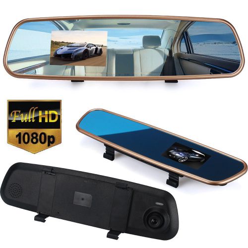 3.2&#039;&#039; car hd 1080p rear view mirror dash camera dvr cam video recorder g-sensor