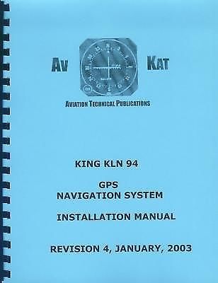 King kln 94  gps navigation system  installation manual