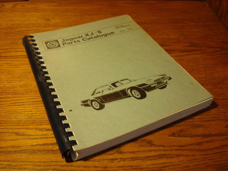 Jaguar xjs parts catalogue, june 1980