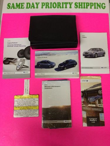 2014 subaru legacy/ outback owners manual. same day priority shipping.new.550