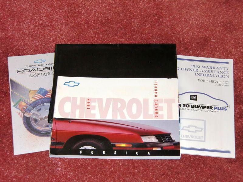 ★★ 1992 chevy corsica owners manual portfolio 92!! ★★