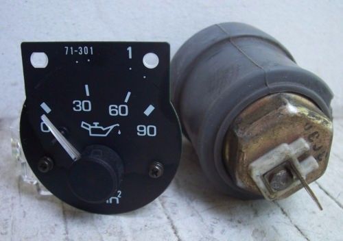 Used oil pressure gauge &amp; sender fits 90-94 mazda miata mx5 oem