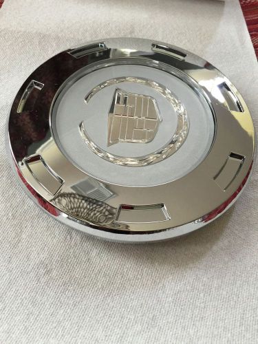 1 used cadillac escalade chrome – plain 2007-2013 crest wheel cap