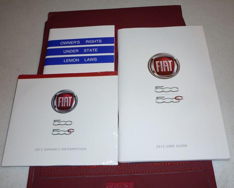 2012 fiat 500 500c user guide owners manual 12 +case