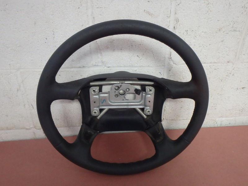 Steering wheel gray leather style wrapped chevy blazer s10 sonoma jimmy gmc