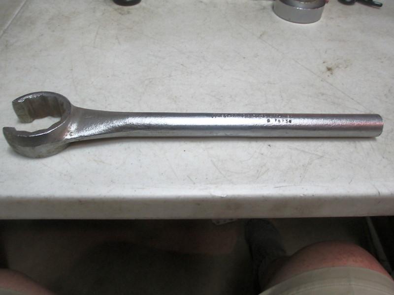 Snap on 13" long vintage 12 point crowsfoot 1-5/8" flare nut wrench #rx52